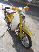 C70..สีเหลือง..(คันที่5)..ระบบCDI..ปัดเงาล้อฝาครอบ เครื่อง..ทะเบียนโอน..18500